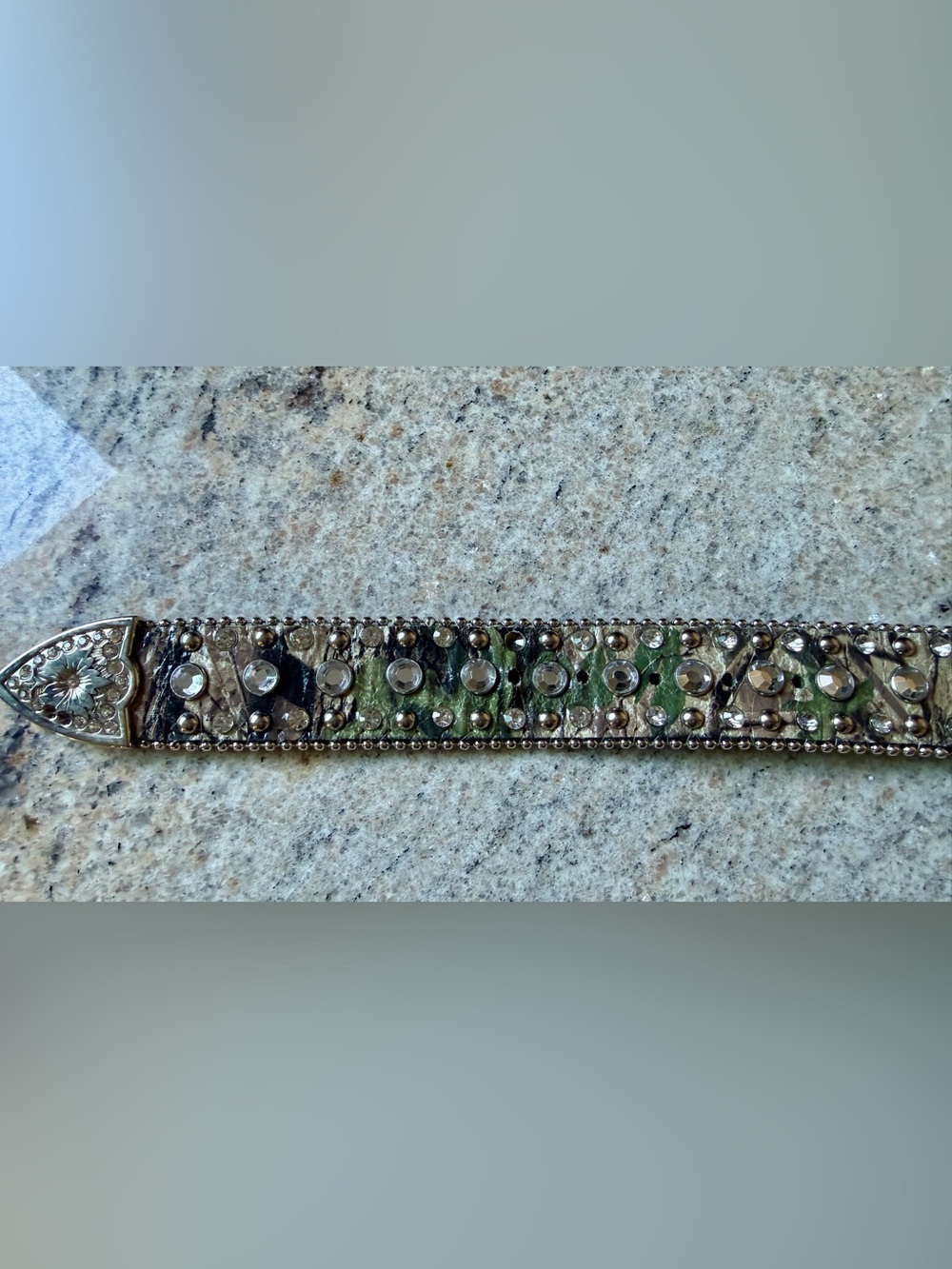 Rhinestone Embellished Camo Western Belt - Picture 12 of 14